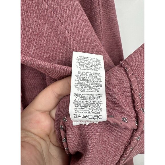 CAbi #3550 Applaud Jacket Blazer Pink Light Coat Women's Size 8 Preppy Classic - Picture 6 of 11